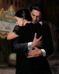 Hollywood Boulevard by Fabian Perez - Embellished Canvas on Board sized 12x15 inches. Available from Whitewall Galleries